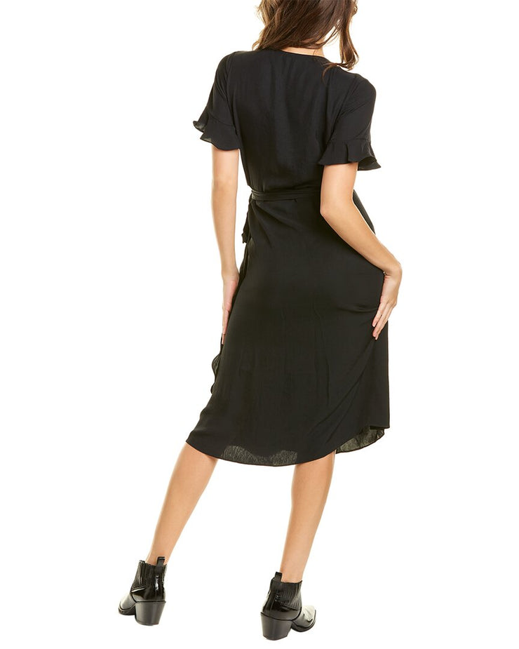 MADEWELL Ruffle-Sleeve Wrap Dress ...